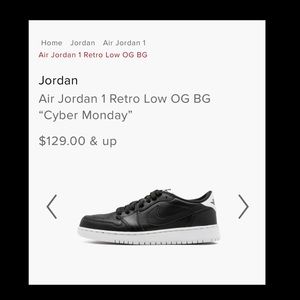 Air Jordan 1 Retro Low OG BG